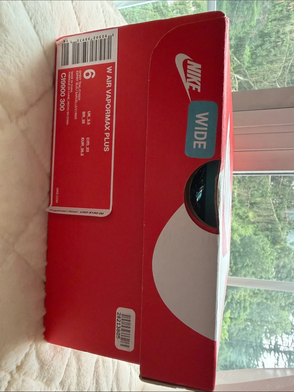 Nike Womens Air Vapormax Plus Ombre Teal Sneakers. like new